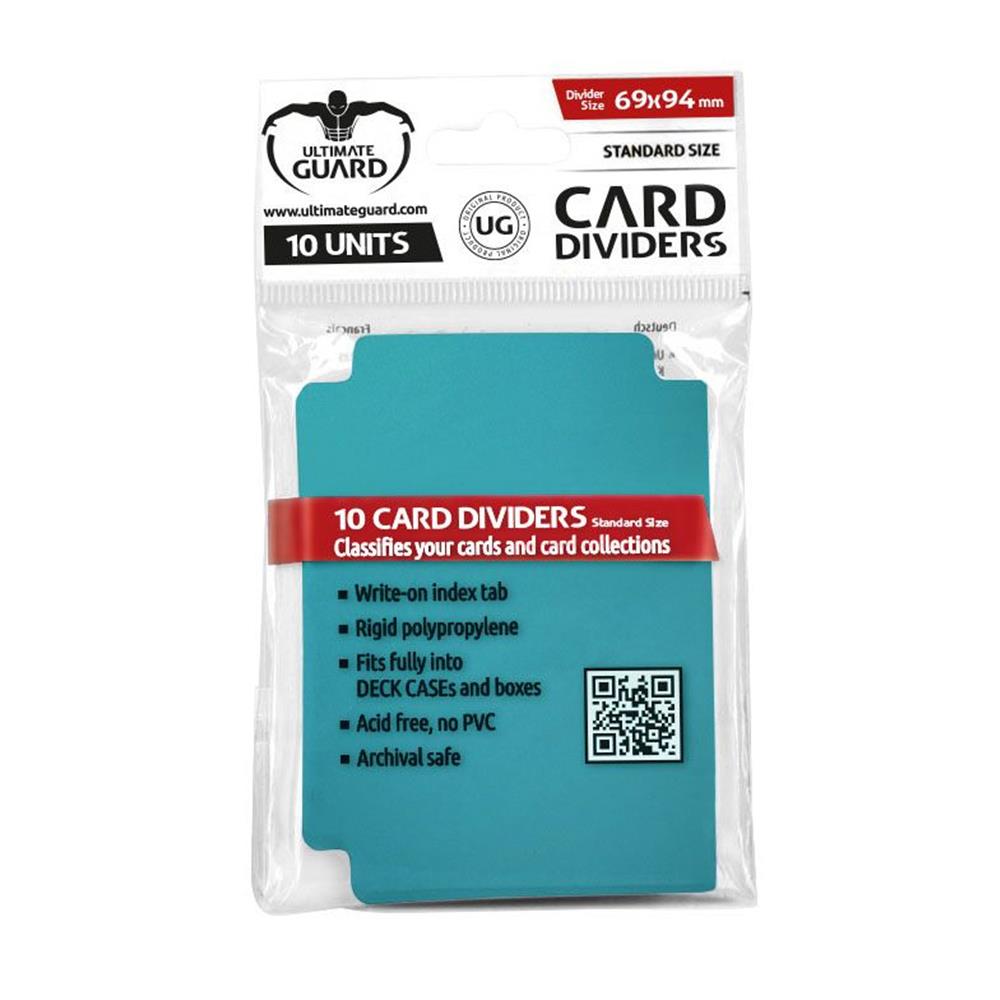 UGD010452 Ultimate Guard Card Dividers Standard Size Petrol Blue (10)