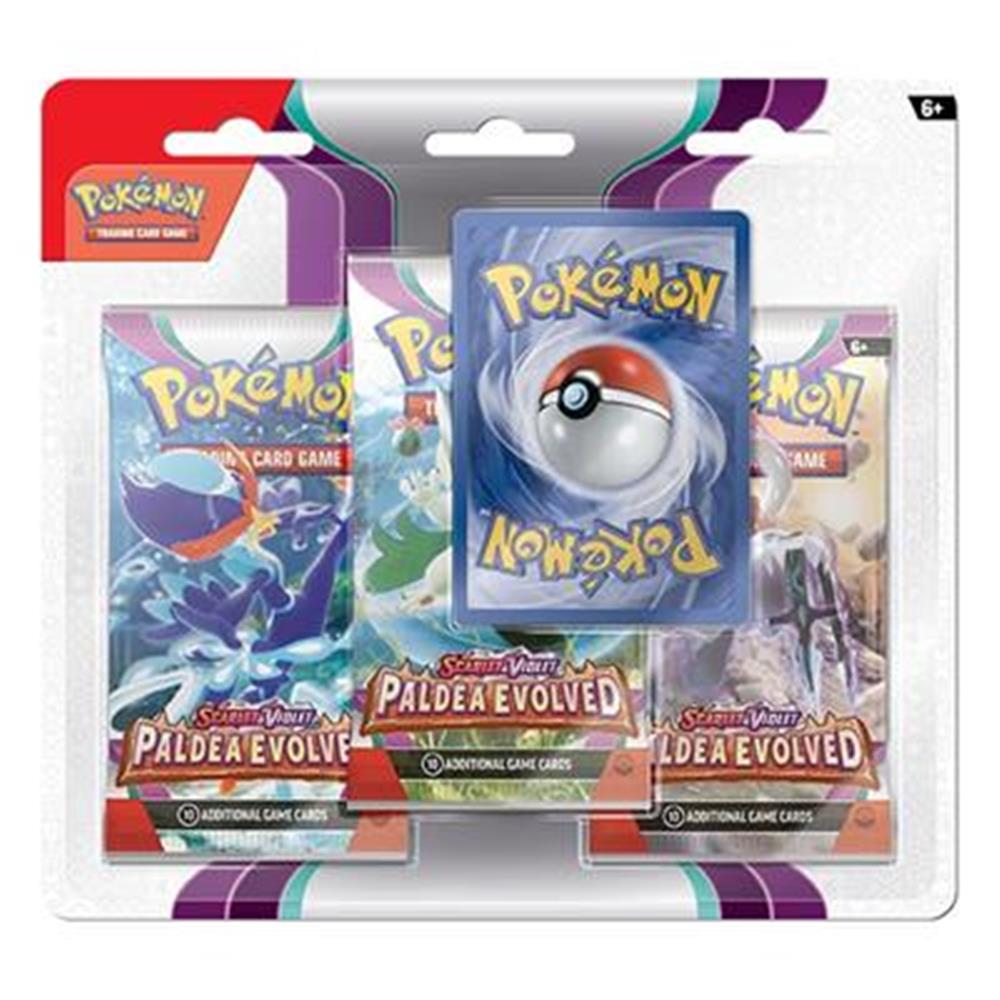 Isola dei Collezionisti - Pokemon Scarlet & Violet Paldea Evolved 3-pack Blister - ENG - 1