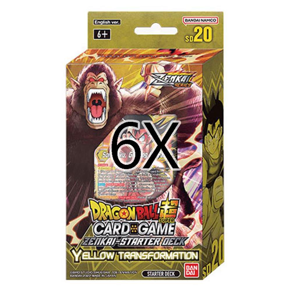 Display 6x Dragon Ball Super Zenkai Series Starter Deck 20 (SD20)