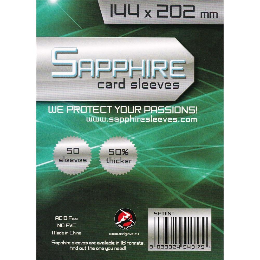 Deck Protector Sapphire Sleeves - Mint (144x202mm)