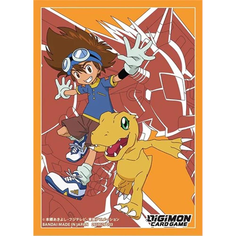 Digimon Card Game Official 2023 Deck Protectors (60 sleeves) - Tai & Agumon