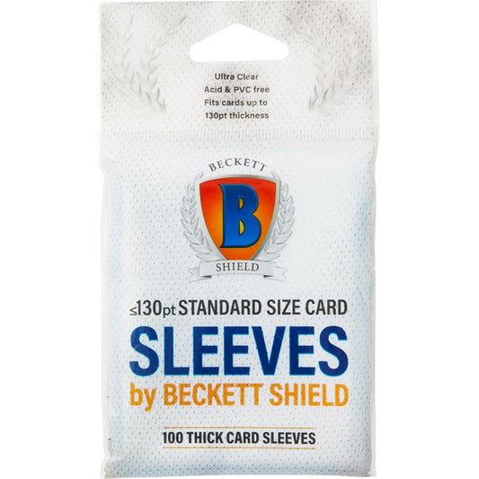 AT-90402 Beckett Shield Thick Cards Card Sleeves (100 Sleeves)