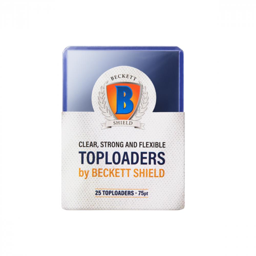 AT-90153 Beckett Shield Toploader 75 pt (25 Toploader)