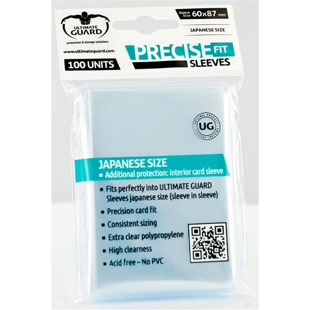 UGD010070 Ultimate Guard Precise-Fit Sleeves Japanese Size Transparent (100)