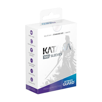 UGD010090 Ultimate Guard Katana Sleeves Standard Size Transparent (100)