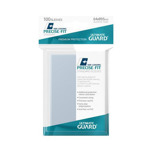 UGD010478 Ultimate Guard Precise-Fit Sleeves Side-Loading Standard Size Transparent (100)