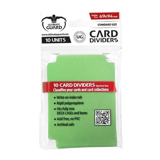 Isola dei Collezionisti - UGD010357 Ultimate Guard Card Dividers Standard Size Green (10) - 1