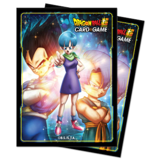 E-15302 Standard Sleeves For Dragon Ball Fusion - Bulma, Vegeta and Trunks (65 Sleeves)