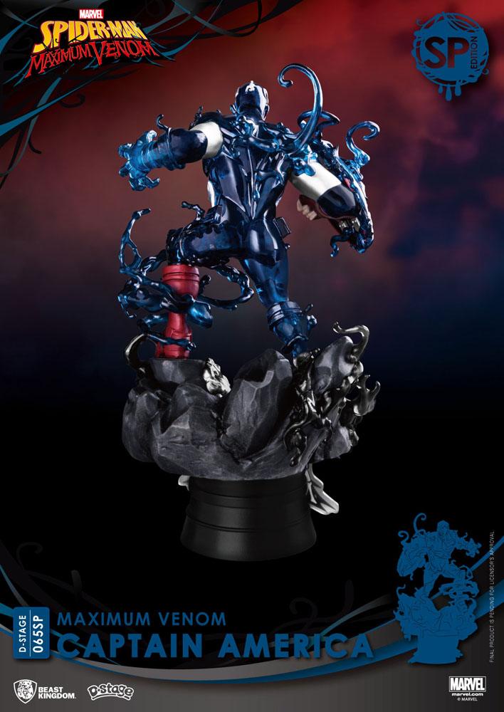 Isola dei Collezionisti - Marvel Comics D-Stage PVC Diorama Maximum Venom Captain America Special Edition 16 cm - 4