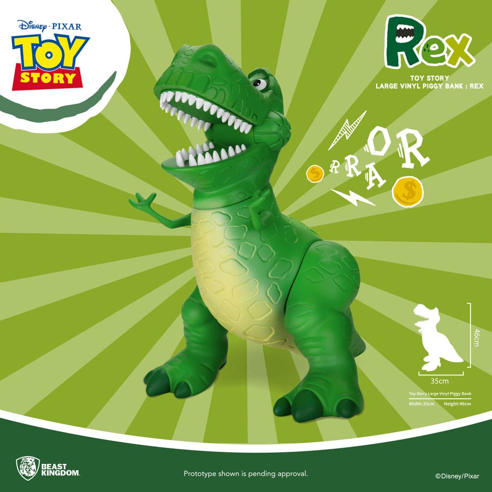 Isola dei Collezionisti - Toy Story Piggy Vinyl Bank Rex 46 cm - 5