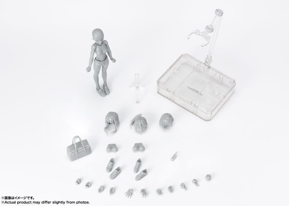 Isola dei Collezionisti - S.H. Figuarts Action Figure Body-Chan School Life Edition DX Set (Gray Color Ver.) 13 cm - 14