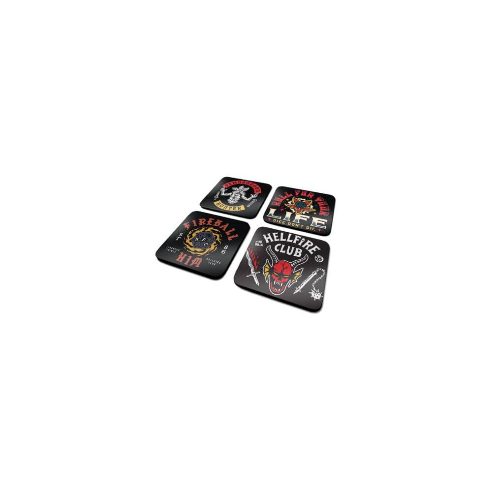 Isola dei Collezionisti - Stranger Things 4 Coaster 4-Pack Hellfire Club - 1