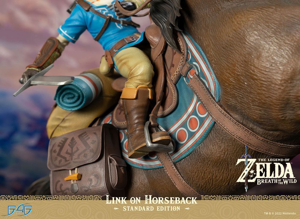 Isola dei Collezionisti - The Legend of Zelda Breath of the Wild Statue Link on Horseback 56 cm - 2