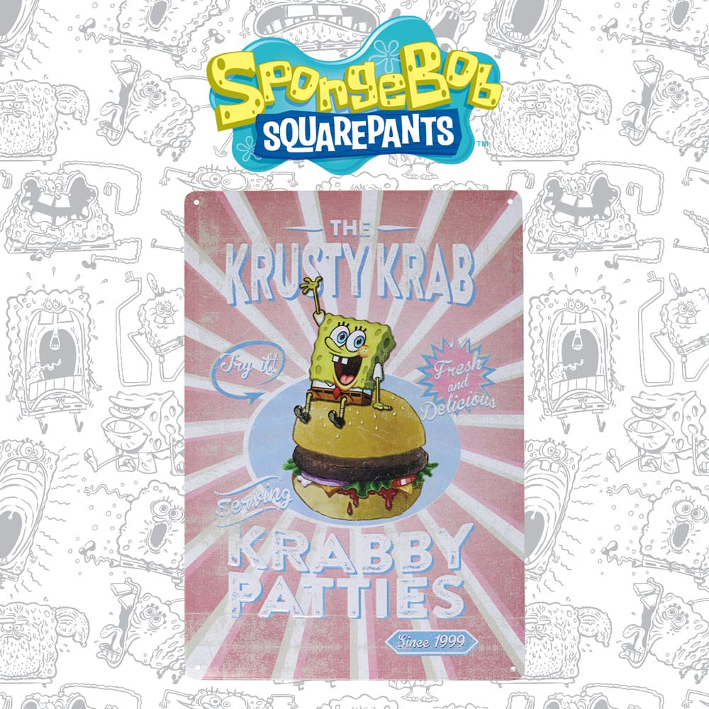 Isola dei Collezionisti - SpongeBob Tin Sign Krusty Krab - 4