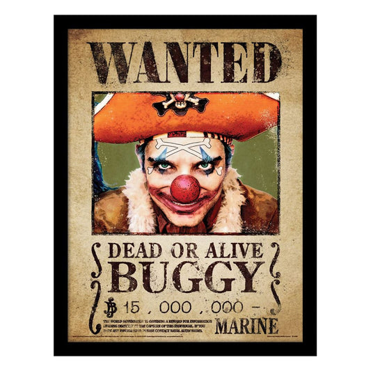 Isola dei Collezionisti - One Piece Collector Print Framed Poster Buggy Wanted - 1