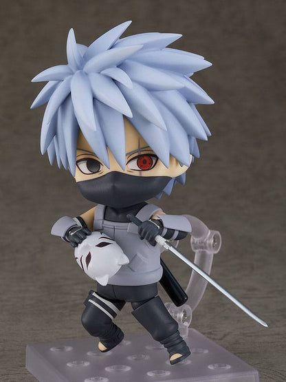 Isola dei Collezionisti - Naruto Shippuden Nendoroid PVC Action Figure Kakashi Hatake: Anbu Black Ops Ver. 10 cm - 4