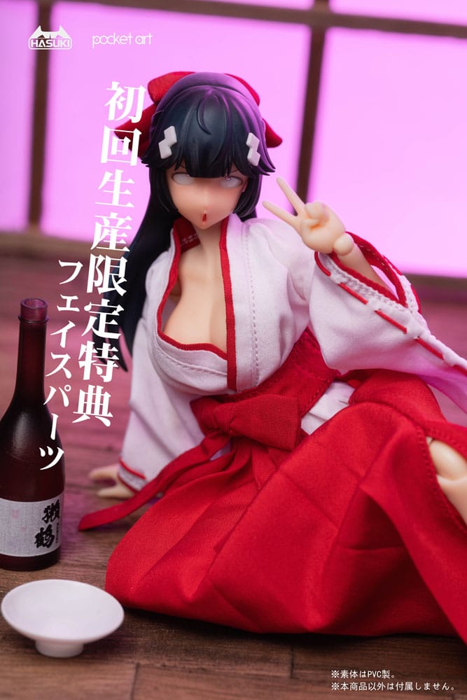 Isola dei Collezionisti - Pocket Art Action Action Figure 1/12 PA005 Exorcism Shrine Maiden Tsubaki 15 cm - 34