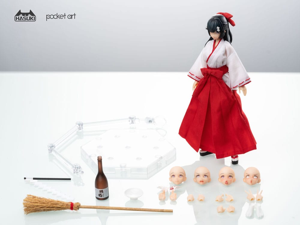 Isola dei Collezionisti - Pocket Art Action Action Figure 1/12 PA005 Exorcism Shrine Maiden Tsubaki 15 cm - 36