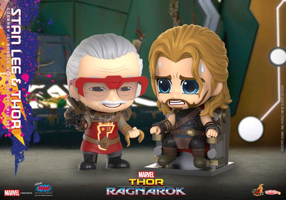 Isola dei Collezionisti - Thor: Ragnarok Cosbaby (S) Mini Figures Stan Lee & Thor 10 cm - 3