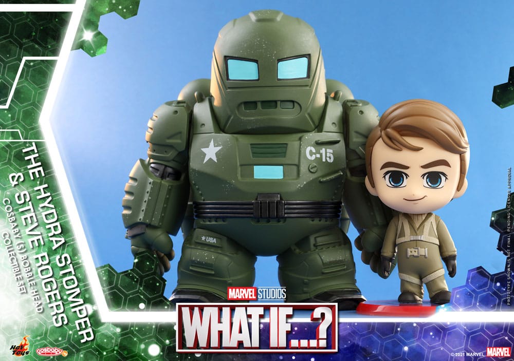 Isola dei Collezionisti - What If...? Cosbaby (S) Mini Figures Hydra Stomper & Steve Rogers 10 cm - 2