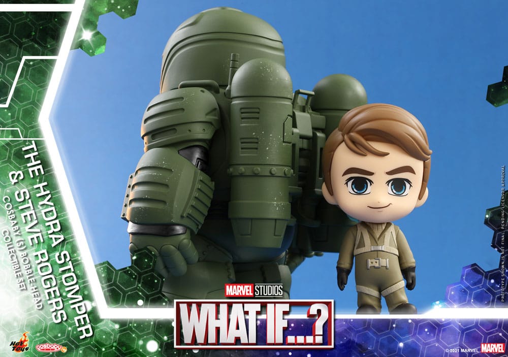 Isola dei Collezionisti - What If...? Cosbaby (S) Mini Figures Hydra Stomper & Steve Rogers 10 cm - 7