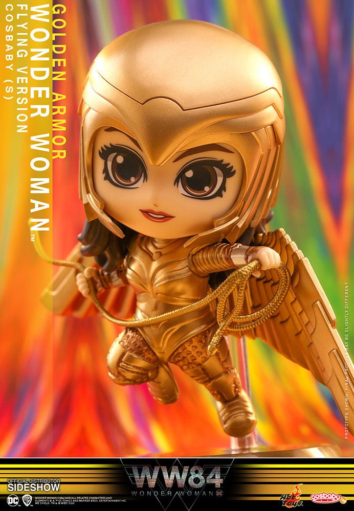 Isola dei Collezionisti - Wonder Woman 1984 Cosbaby (S) Mini Figure Golden Armor Wonder Woman (Flying Version) 10 cm - 4