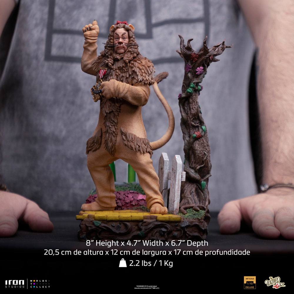 Isola dei Collezionisti - The Wizard of Oz Deluxe Art Scale Statue 1/10 Cowardly Lion 20 cm - 22