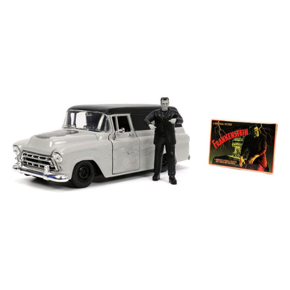 Isola dei Collezionisti - Universal Monsters Diecast Model 1/24 Frankenstein 1957 Chevy Suburban - 1