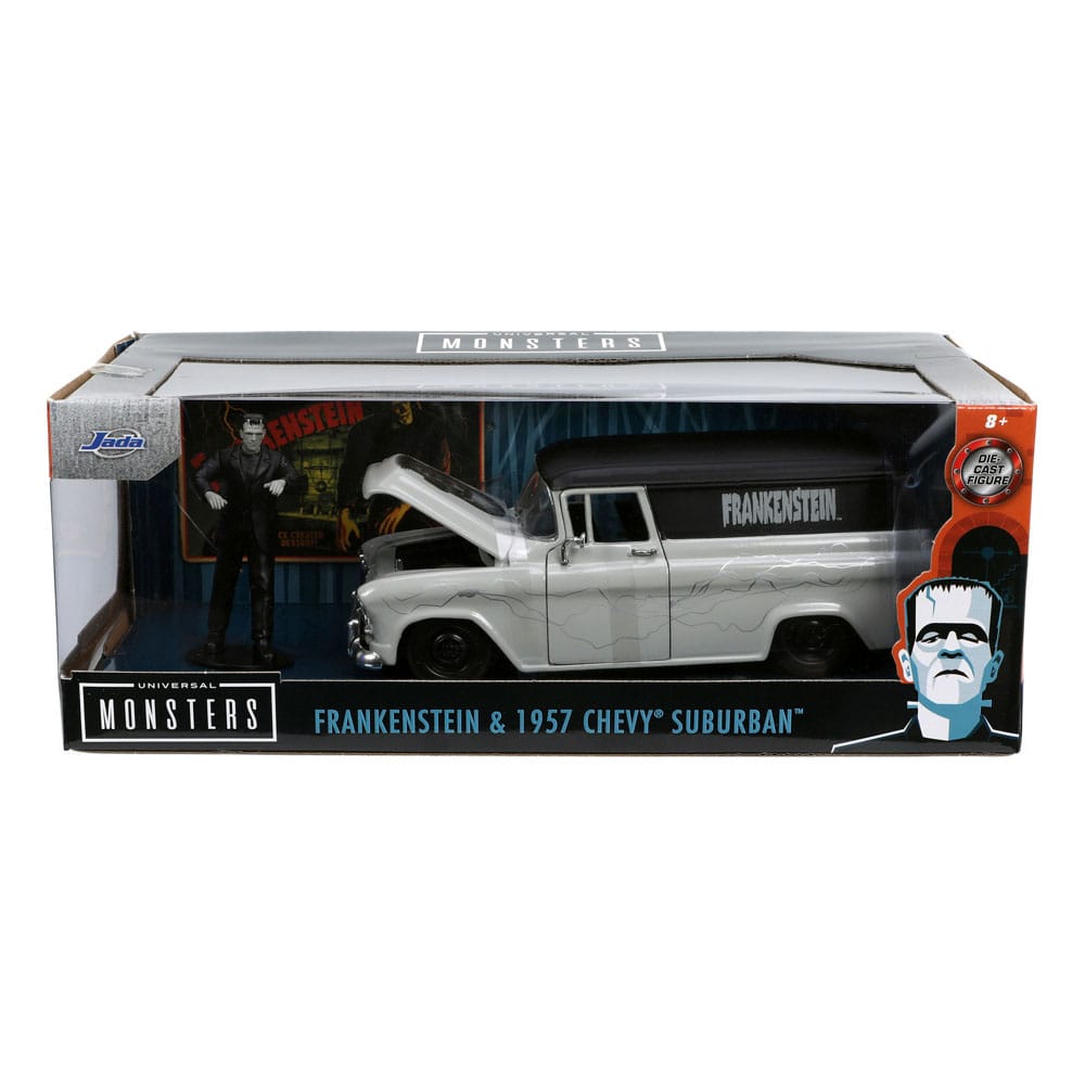 Isola dei Collezionisti - Universal Monsters Diecast Model 1/24 Frankenstein 1957 Chevy Suburban - 24