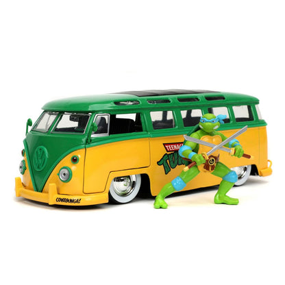 Isola dei Collezionisti - Teenage Mutant Ninja Turtles Diecast Model 1/24 1962 VW Bus Leonardo - 5