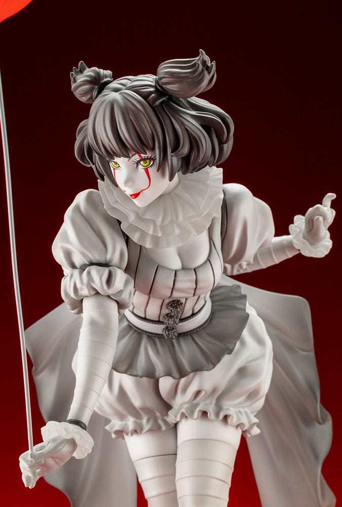 Isola dei Collezionisti - Stephen Kings It 2017 Bishoujo PVC Statue 1/7 Pennywise Monochrome 25 cm - 3