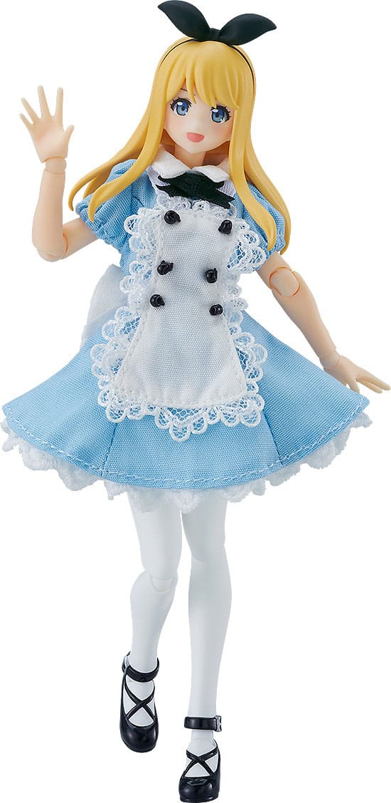 Isola dei Collezionisti - Original Character Figma Action Figure Female Body (Alice) with Dress and Apron Outfit 13 cm - 16