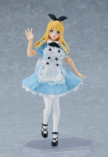 Isola dei Collezionisti - Original Character Figma Action Figure Female Body (Alice) with Dress and Apron Outfit 13 cm - 13