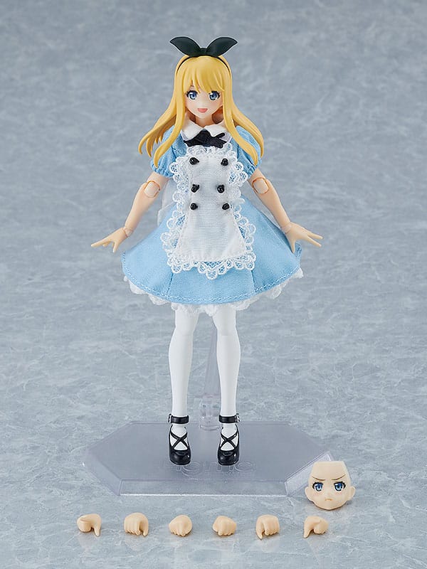 Isola dei Collezionisti - Original Character Figma Action Figure Female Body (Alice) with Dress and Apron Outfit 13 cm - 2