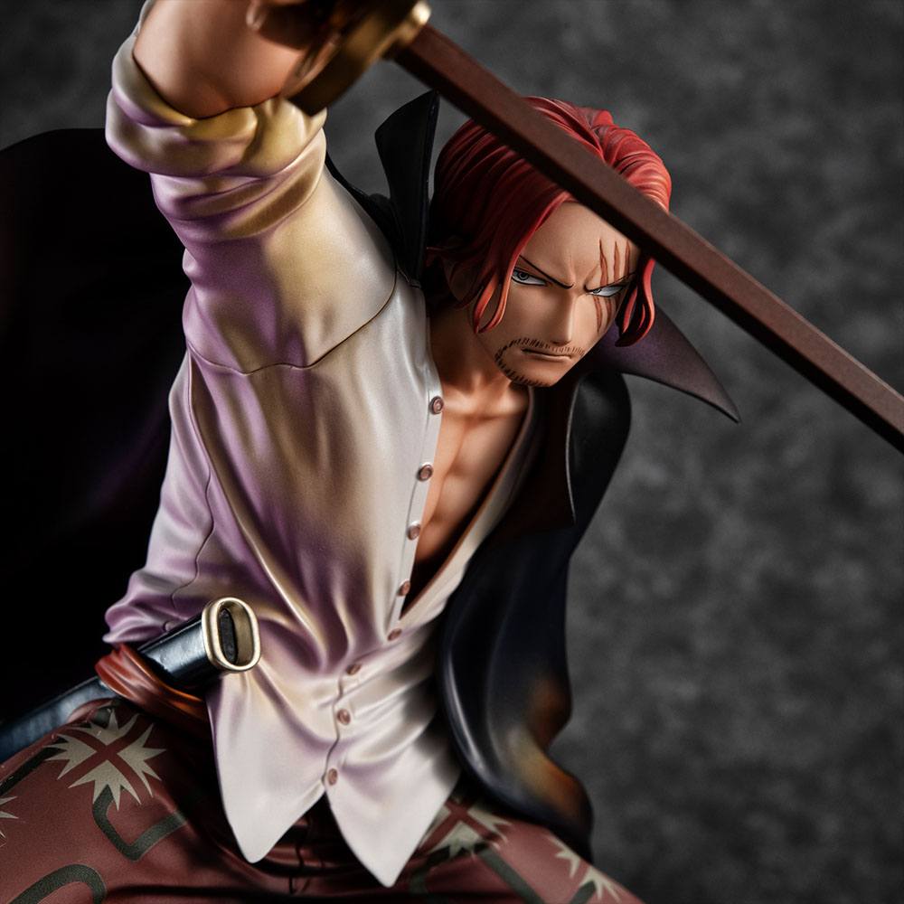 Isola dei Collezionisti - One Piece P.O.P PVC Statue Playback Memories Red-haired Shanks 21 cm - 5