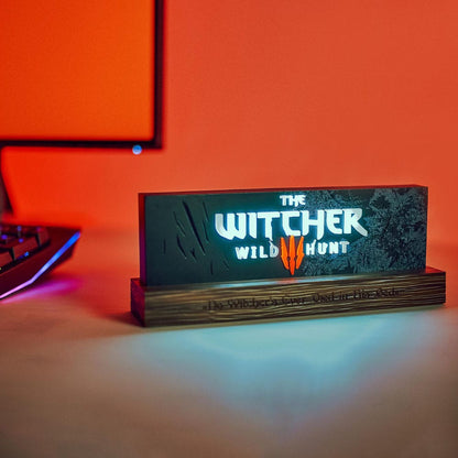 Isola dei Collezionisti - The Witcher LED-Light Wild Hunt Logo 22 cm - 6