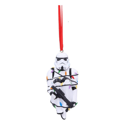 Isola dei Collezionisti - Original Stormtrooper Hanging Tree Ornament Stormtrooper In Fairy Lights 9 cm - 2