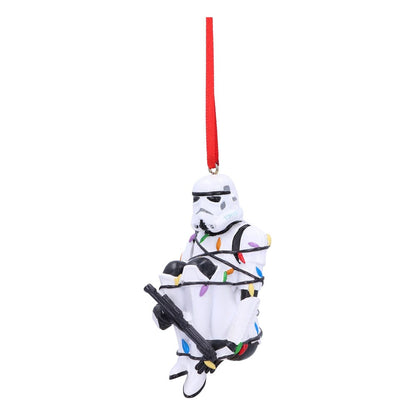 Isola dei Collezionisti - Original Stormtrooper Hanging Tree Ornament Stormtrooper In Fairy Lights 9 cm - 6