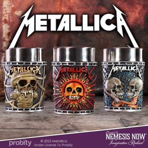 Isola dei Collezionisti - Metallica Shot Glasses Pushead Art 3-Pack - 4