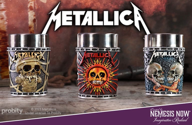 Isola dei Collezionisti - Metallica Shot Glasses Pushead Art 3-Pack - 5