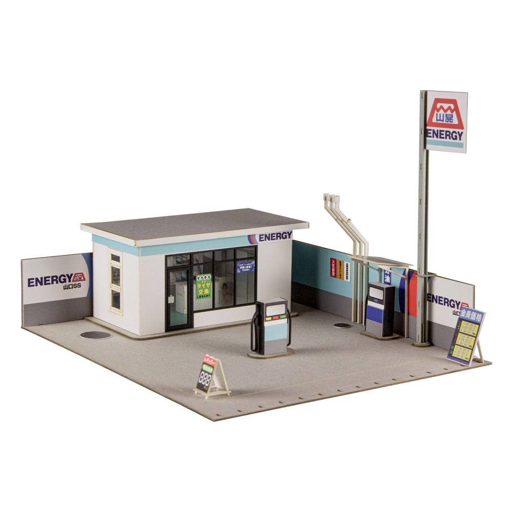 Isola dei Collezionisti - Original Illustration 1/64 Paper Model Kit 1/64 Gas Station 11 cm (re-run) - 2