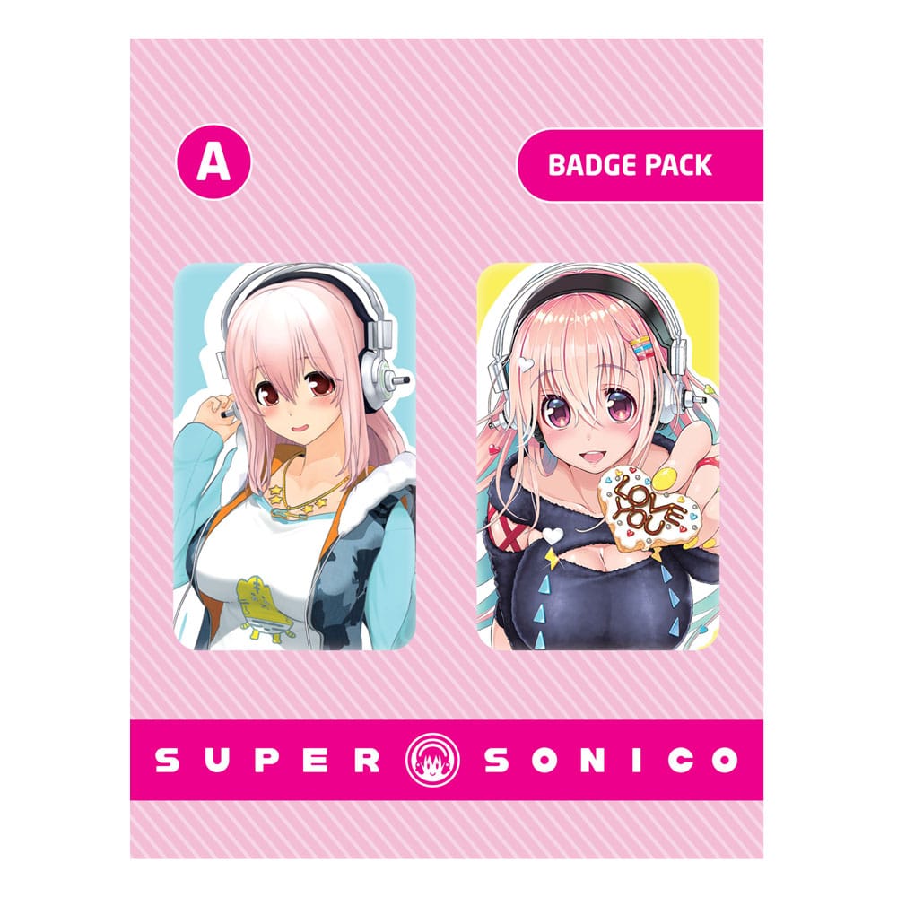 Isola dei Collezionisti - Super Sonico Pin Badges 2-Pack Set A - 1