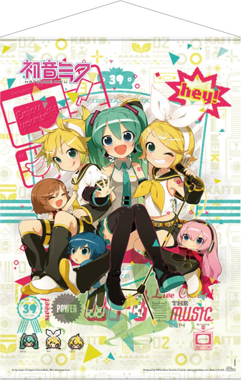 Isola dei Collezionisti - Vocaloid Wallscroll Hey! Piapro Characters 50 x 70 cm - 1