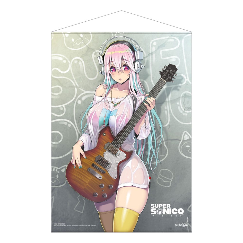 Isola dei Collezionisti - Super Sonico Wallscroll Super Sonico with Guitar 50 x 70 cm - 2