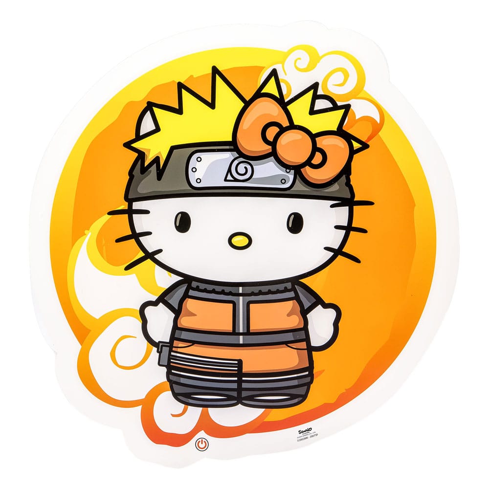 Isola dei Collezionisti - Naruto Shippuden x Hello Kitty LED Wall Lamp Light Hello Kitty Naruto 30 cm - 2